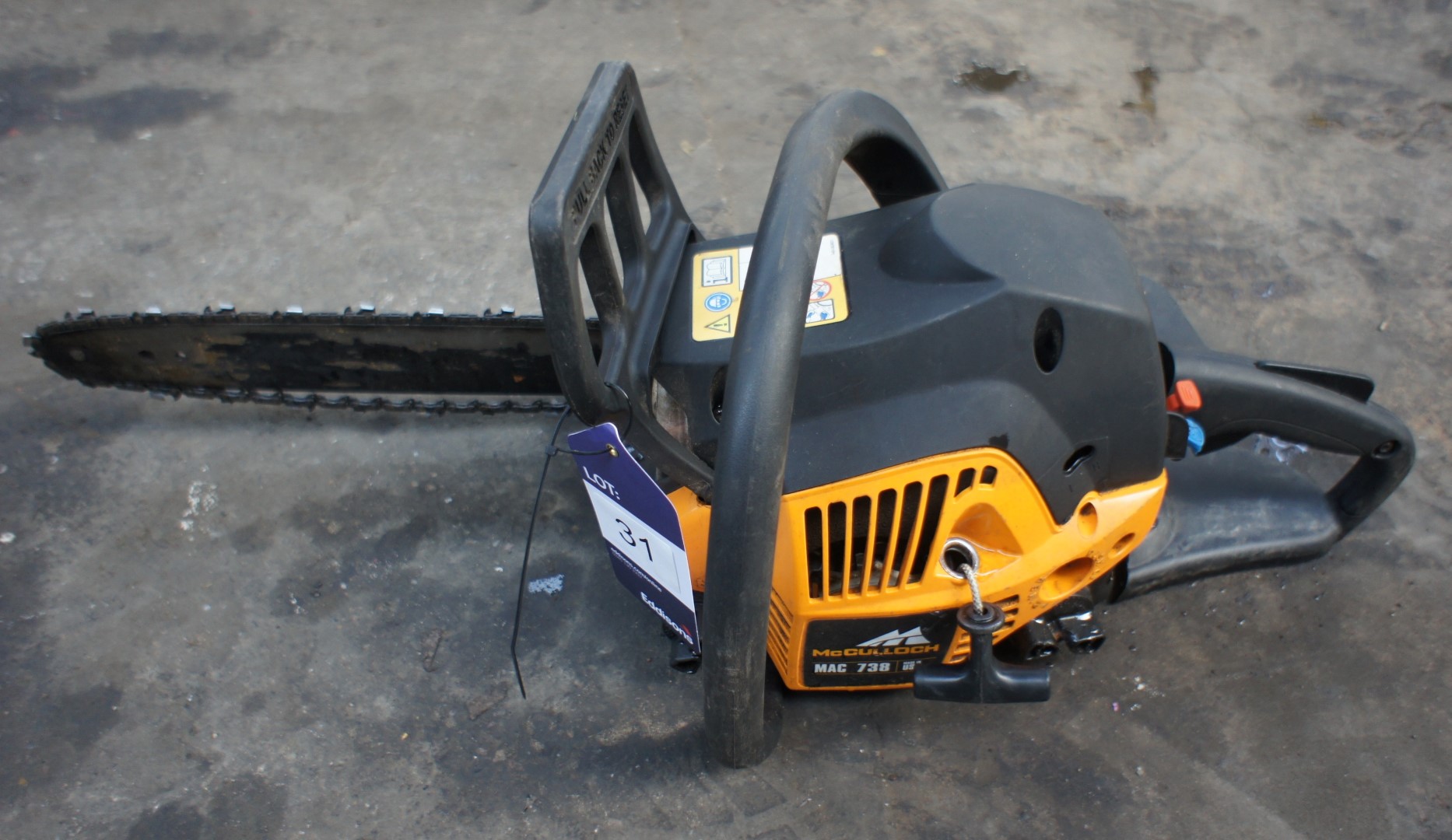 * McCulloch MAC738 petrol driven Chainsaw