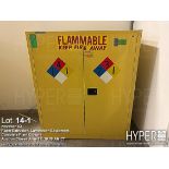 Securall V1110 Flammable Safety Cabinet, 120 Gallon Capacity, Yellow