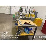 Pneumatic Clamping Table with Adjustable Clamps and Pneumatic Actuators
