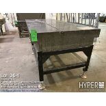 Granite Surface Plate with Stand, Approx. 96x48x10 inches