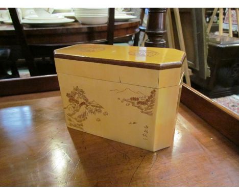 An Oriental tea caddy 