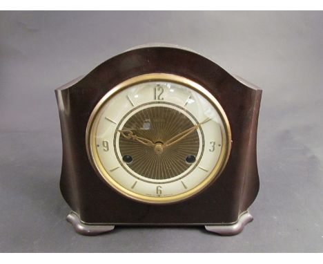 A Smiths bakelite 8-day striking mantel clock 