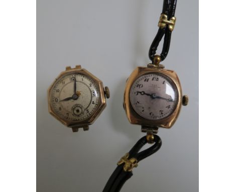 Two lady's 9ct gold watches including Kay, Worcester
