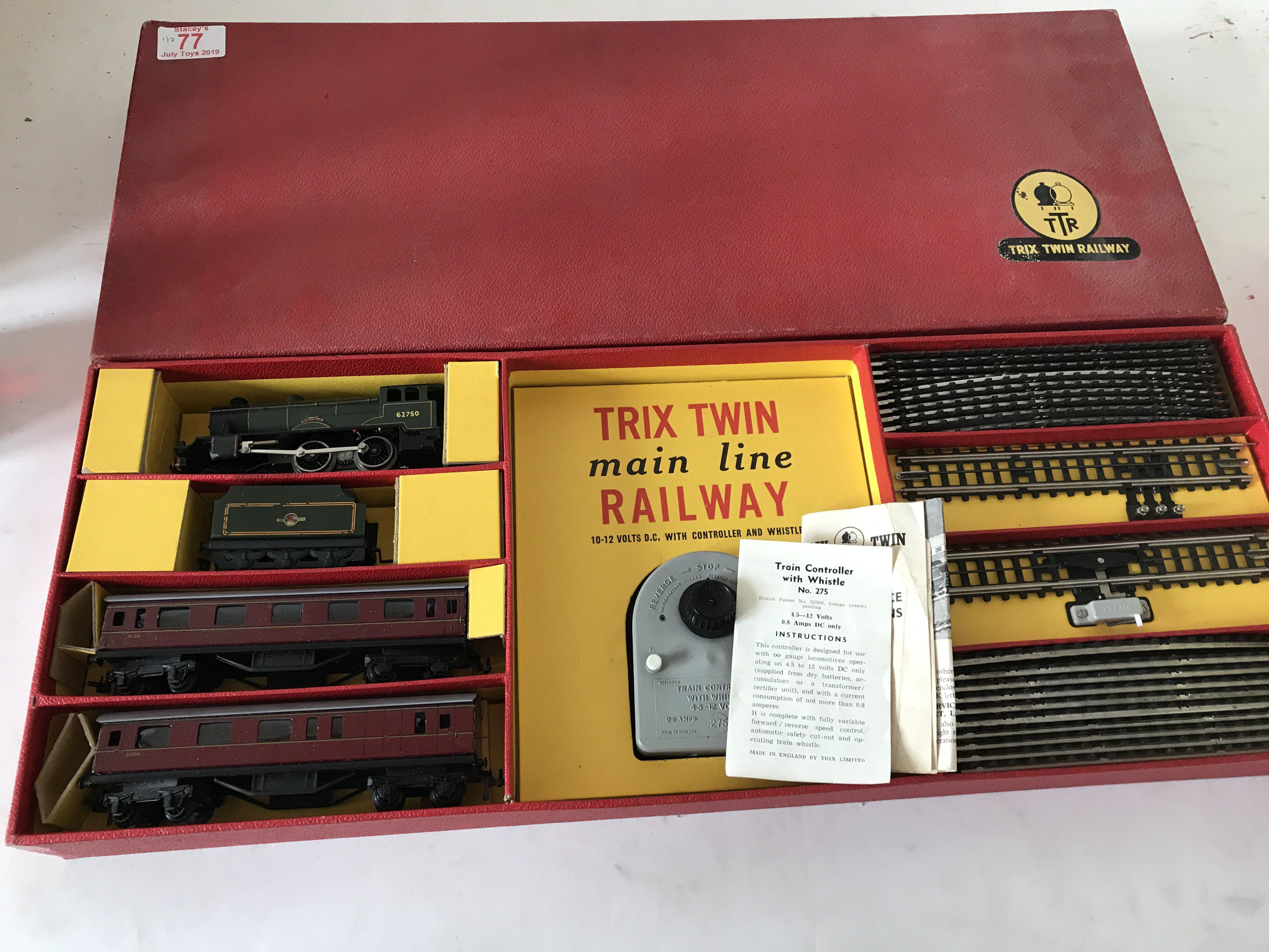 Included are 2 trix train sets. The first is a trix twin main line ...