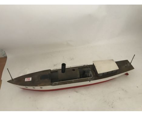 Included is a steam engine powered steam boat.