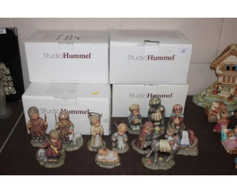 A Hummel nativity set with original boxes 