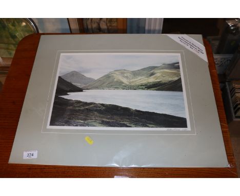 Michael Revers, signed limited edition print "Wast Water"