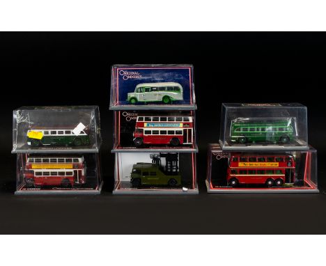 Corgi The Original Omnibus Company Limited Edition- Diecast Models Scale 1.76 Interest - Boxed Collection. Seven In Total To 