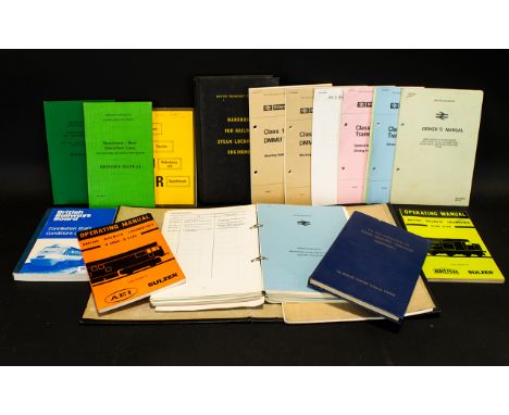 Railway Interest - A Collection of Drivers Manuals & Conditions of Service 2 to include British Railway Board Concilliation S