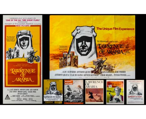 Cinema Interest - Peter O'Toole Original 1962 Large Sheet Poster (Quad) For The Film 'Lawrence Of Arabia', Along With Several