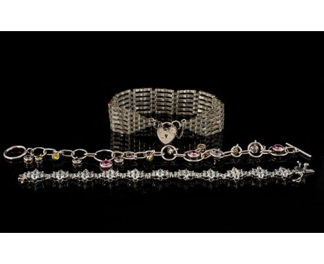 A Collection Of Contemporary Silver Bracelets Three items in total, each in good condition, each hallmarked 925 for silver. C