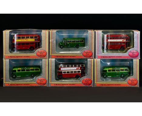 Gilbow Exclusive First Editions - Diecast Model Buses Boxed Collection - Scale 1.76 Six In Total To Include (1) Leyland RTL L