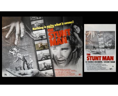 Cinema Interest - Peter O'Toole Original 1980 Large Sheet Poster (Quad) For The Film 'The Stuntman' Large scale poster (folde