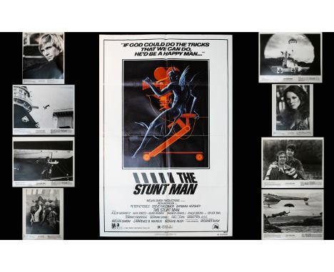 Cinema Interest - Peter O'Toole Original 1980 Large USA Sheet Poster (Quad) For The Film 'The Stuntman' Along With Several Or