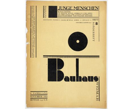 Joost Schmidt - Junge Menschen. Sonderheft »Bauhaus Weimar«. Monatshefte für Politik, Kunst, Literatur und Leben aus dem Geis