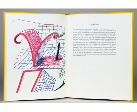 Hockney's Alphabet. Drawings by David Hockney &amp; Written contributions edited by Stephen Spencer. London, Faber &amp; Fabe