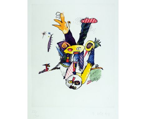 5 Jahre Galerie K. G. Schäfer. Zwölf Originalgraphiken. 1983. 65,5 : 50,0 cm. Alle signiert und nummeriert, meist betitelt. E
