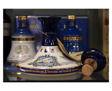 Wines &amp; Spirits - 2 x 70cl Bells Extra Special 8 Years Old Scotch Whisky, each in a commemorative ceramic decanter, toget