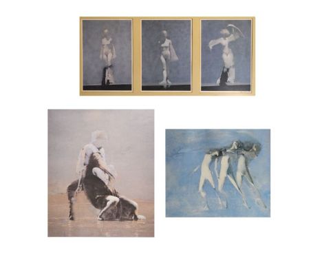 Robert Heindel - Signed limited edition print - White Dancers Monotones No.221/500, 38cm x 47cm, together with a signed limit