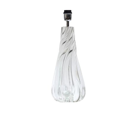 A Heathfield &amp; Co. Naiad glass table lamp, 47cm high overall, rrp £1150 