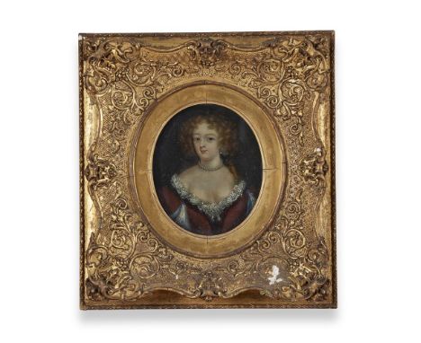 Follower of Pierre Mignard, portrait said to be of Miss Frances Jennings (1648-1730), sister of Sarah Duchess of Marlborough,