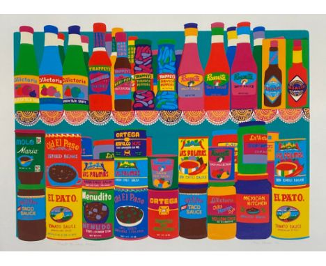 Anne Laddon, 'La Comida Mexicana', serigraph on paper, numbered 103/146, signed and dated 79, 54x74.5cm 