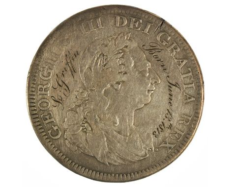 George III Bank of England issue Dollar 1804, OBV, top leaf to centre of REX, stop in CHK on truncation, REV upright K to lef