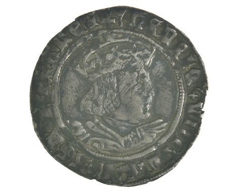 1526-1544 Henry VIII Groat, mintmark arrow (has scratches to obverse)