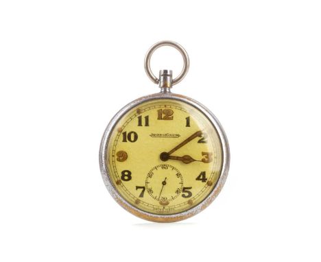 JAEGER LE COULTRE WWII MILITARY POCKET WATCH,the round dial signed to the centre, with Arabic hour markers, with radium hands