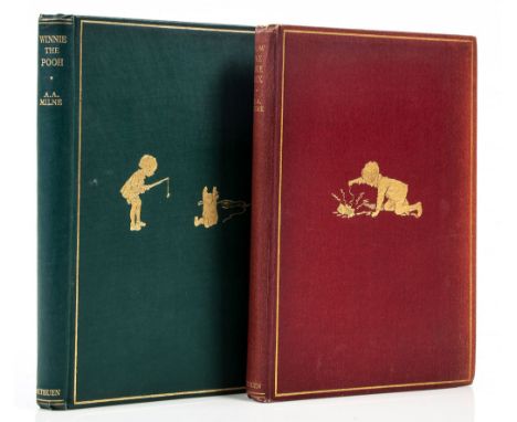 Milne (A.A.) - Winnie the Pooh,  some light creasing and browning to endpapers, slight shelf-lean,   1926; Now We Are Six,  s