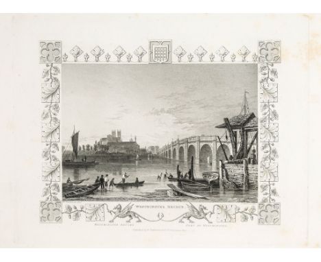 Thames.- Tombleson (William) - Tombleson’s Thames,  engraved title, and 79 engraved plates, occasional scattered foxing, a fe