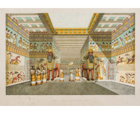 Layard -  Nineveh and its Remains, vol.1 only , chromolithographed title...  ( Sir   Austen Henry)   Nineveh and its Remains,
