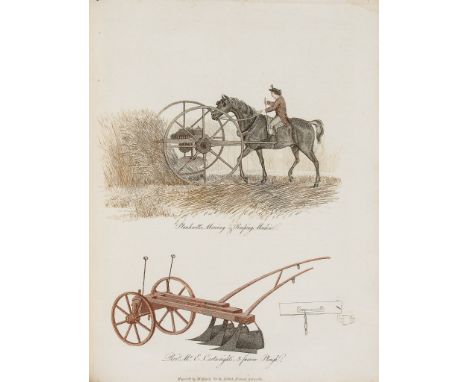 Potts (Thomas) - The British Farmer's Cyclopaedia,  first edition,  41 engraved plates (24 hand-coloured), lacking engraved t