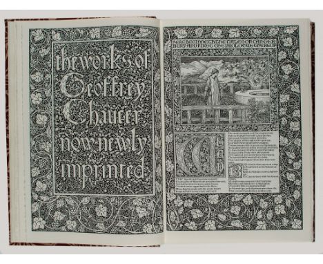 Chaucer (Geoffrey) - The Works, [  with  ]   A Companion Volume to the Kelmscott Chaucer by Duncan Robinson  , 2 vol.,   limi