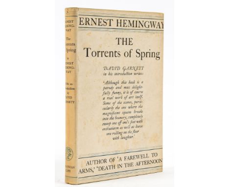 Hemingway (Ernest) - The Torrents of Spring,  first English edition  ,   some light, mostly marginal spotting, original yello