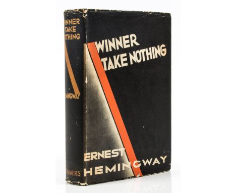 Hemingway (Ernest) - Winner Take Nothing,  first edition, first issue     with 'A' on verso of title and 'wo hundred and twen