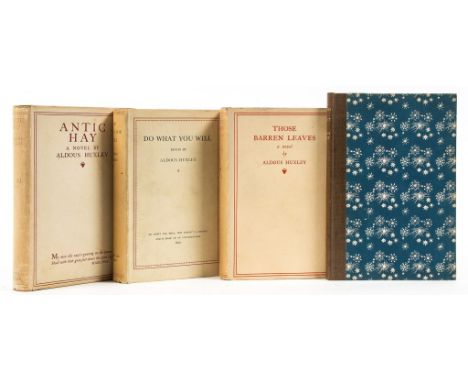 Huxley (Aldous) - Antic Hay, 1923; Those Barren Leaves, 1925; Do What you Will, 1929,   some marginal spotting, orginal cloth