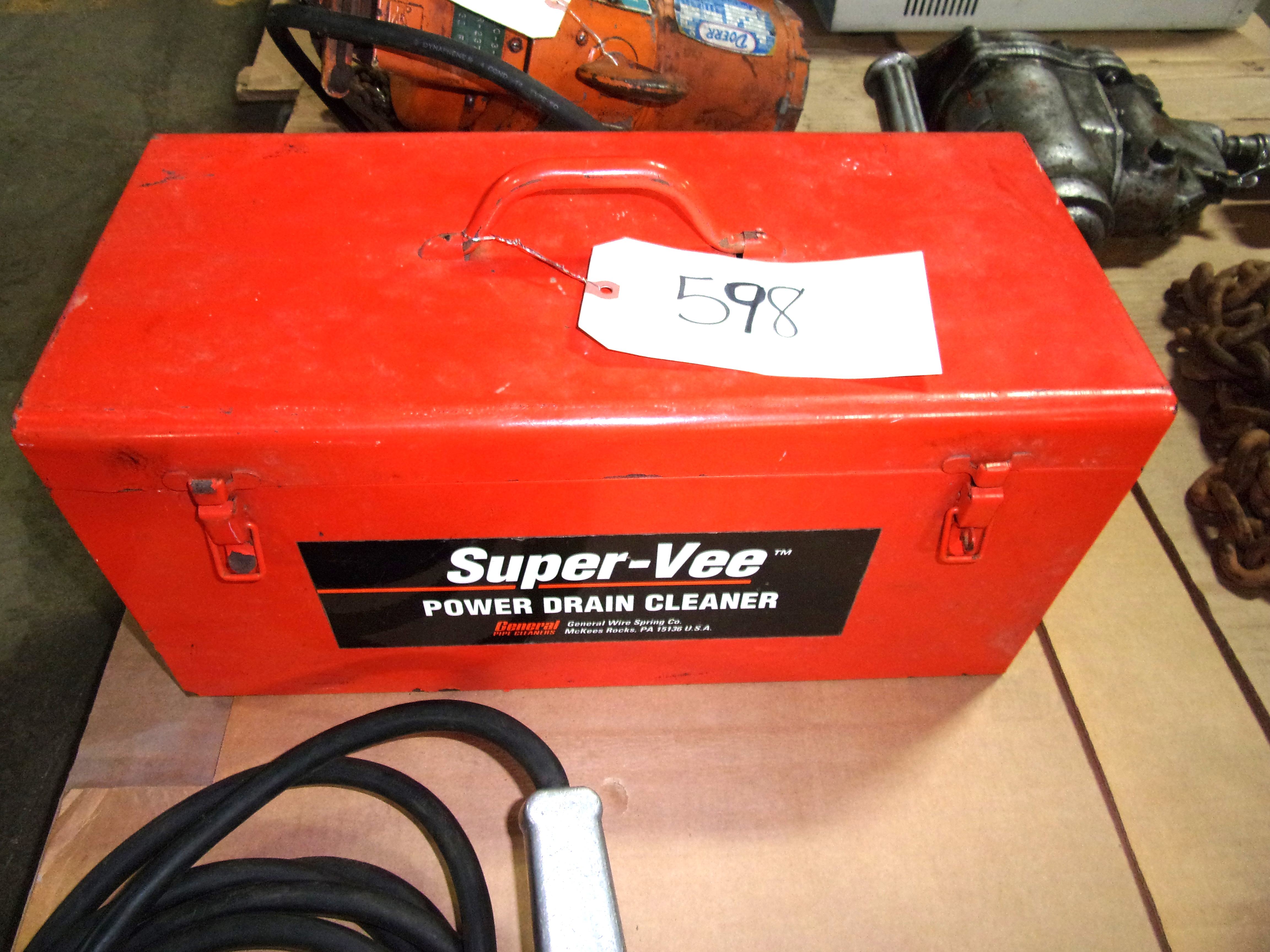 SUPER VEE POWER DRAIN CLEANER, WORKS