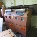 Zero Double Side Sand Blast Cabinet, Model. 75-1 900R/DF 3PH, 115V, 1 PH, S/N 39115