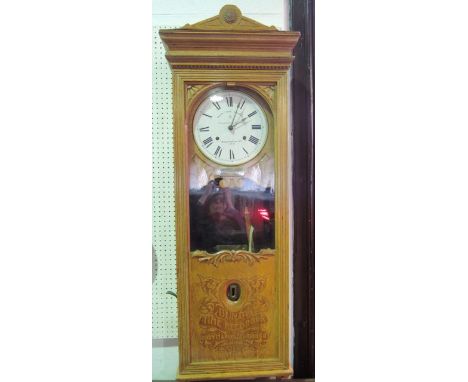 A Bundy time recorder with various patents to 1891, produced by The Bundy Manufacturing Company, Binghamton, New York, USA, w