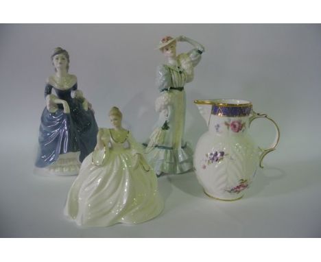 A collection of three Coalport figures comprising Regina from the Ladies of Fashion Series, Beatrice At The Garden Party and 