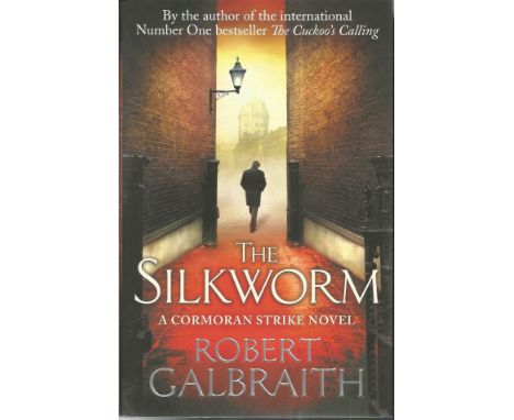 J K Rowling signed The Silkroom.  1st edition.  Signed on inside title page as Robert Galbraith. Good Condition. All signed i