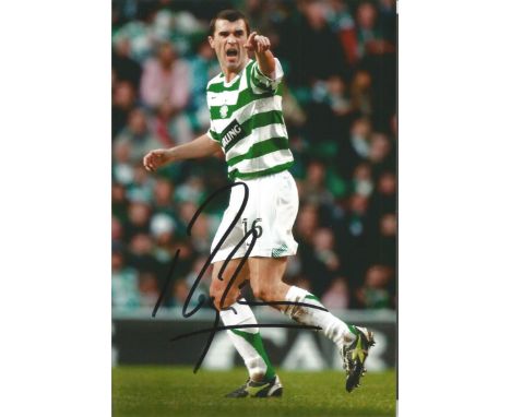 Football Roy Keane 12x8 signed colour photo playing for Celtic. Roy Maurice Keane (born 10 August 1971) is an Irish football 