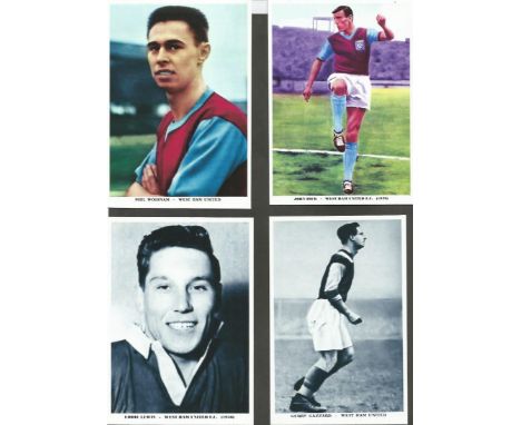 Football. West Ham collection Included in collection 12x8 B/W signed photo Alan Taylor two goal hero in the 1975 cup winning 