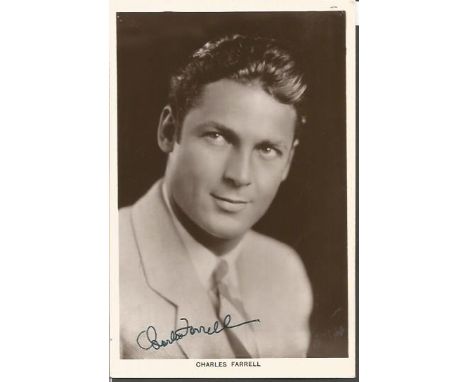 Charles Farrell signed 6x4 vintage photo. Good Condition. All signed items come with our certificate of authenticity. We comb