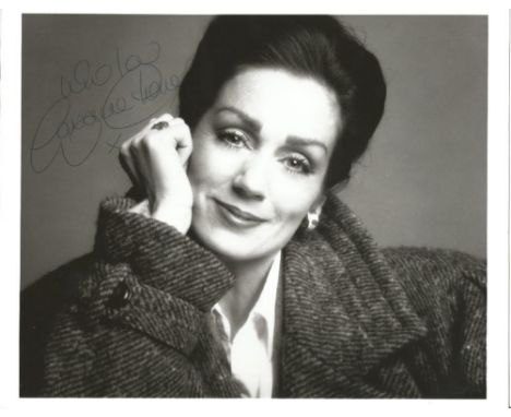 Lorraine Chase 10x8 signed b/w photo. Lorraine Chase (born 16 July 1951) is an English actress and former model. She became w