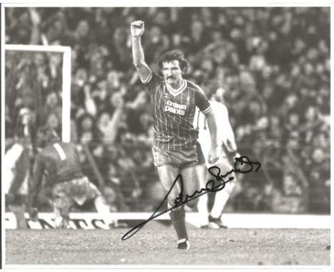 Football Graeme Souness 10x8 signed b/w photo in action for Liverpool in1983. Graeme James Souness (born 6 May 1953) is a ret