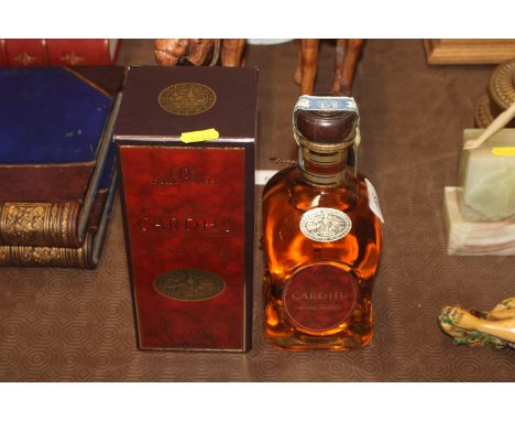 A bottle of single malt Cardhu Scotch whisky with box