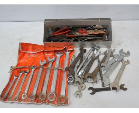 Large seelction of various tools including spanners.