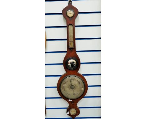 Vintage Banjo shaped barometer by Pickering &amp; Son of Hull. Will need some restoration to make perfect. See photos.